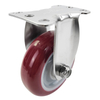 Medium 304 double shaft (Telin) brown red PU caster wheel