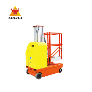 NIULI High Quality Electric Aluminium Alloy Telescopic Self-propelled Vertical Lifts Platform Aerial Working Platform Lift