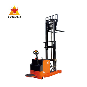 NIULI High Quality Telehandler China All Electric Walking Reach Pallet Truck Stacker Price Automatic Transmission Forklift